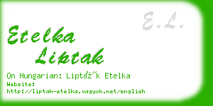 etelka liptak business card